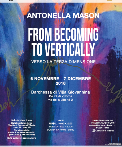 Antonella Mason From Becoming To Vertically - verso la terza dimensione